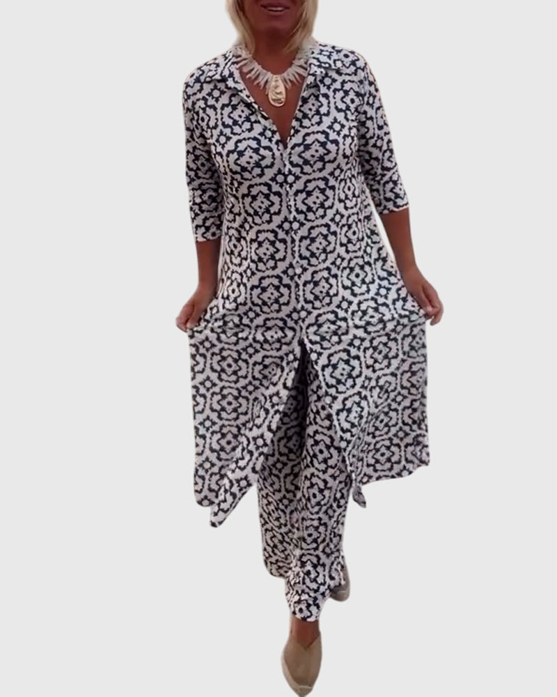 Gabriella™ | Elegant Vintage Two-Piece Set